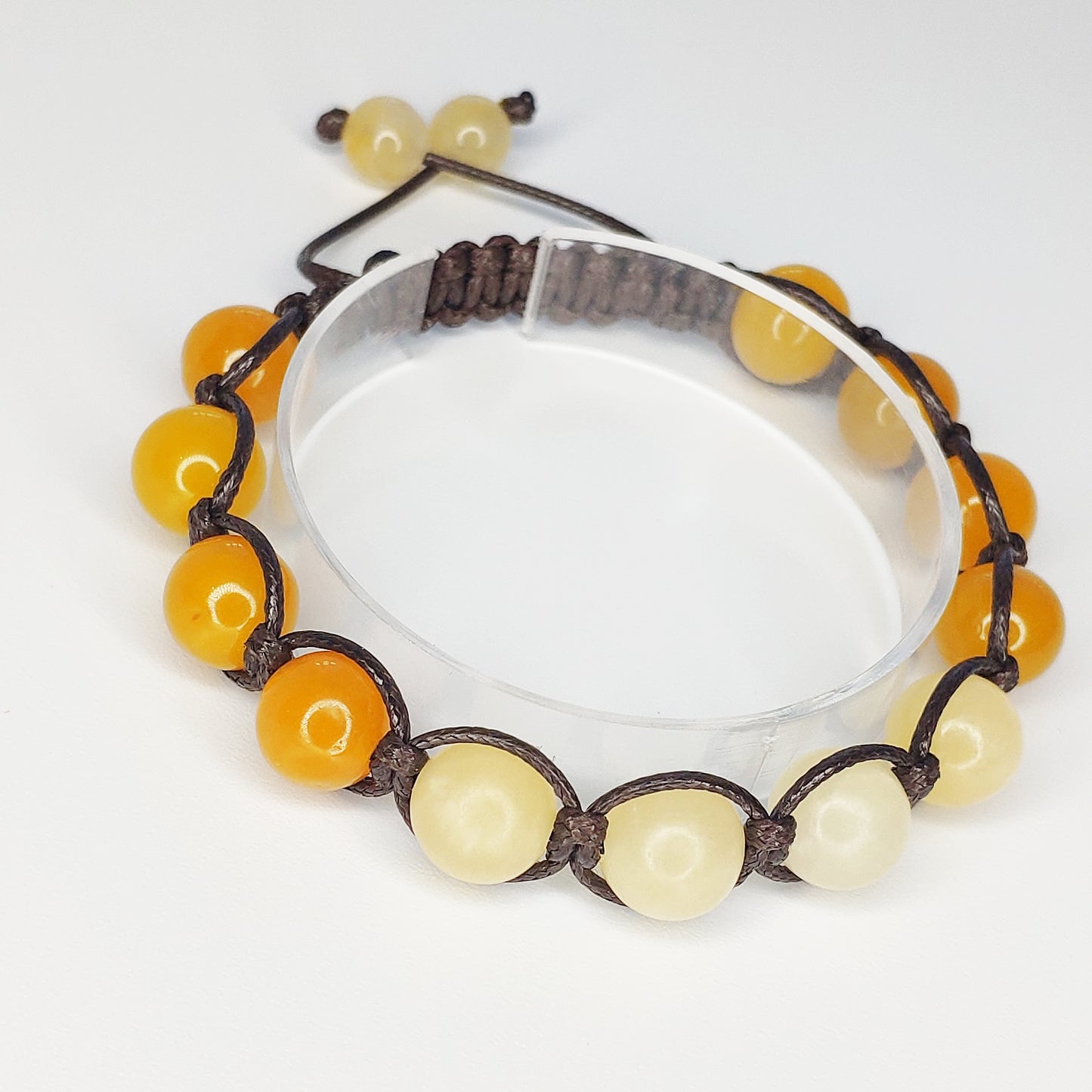 Jade Shamballa Bracelet - Yellow