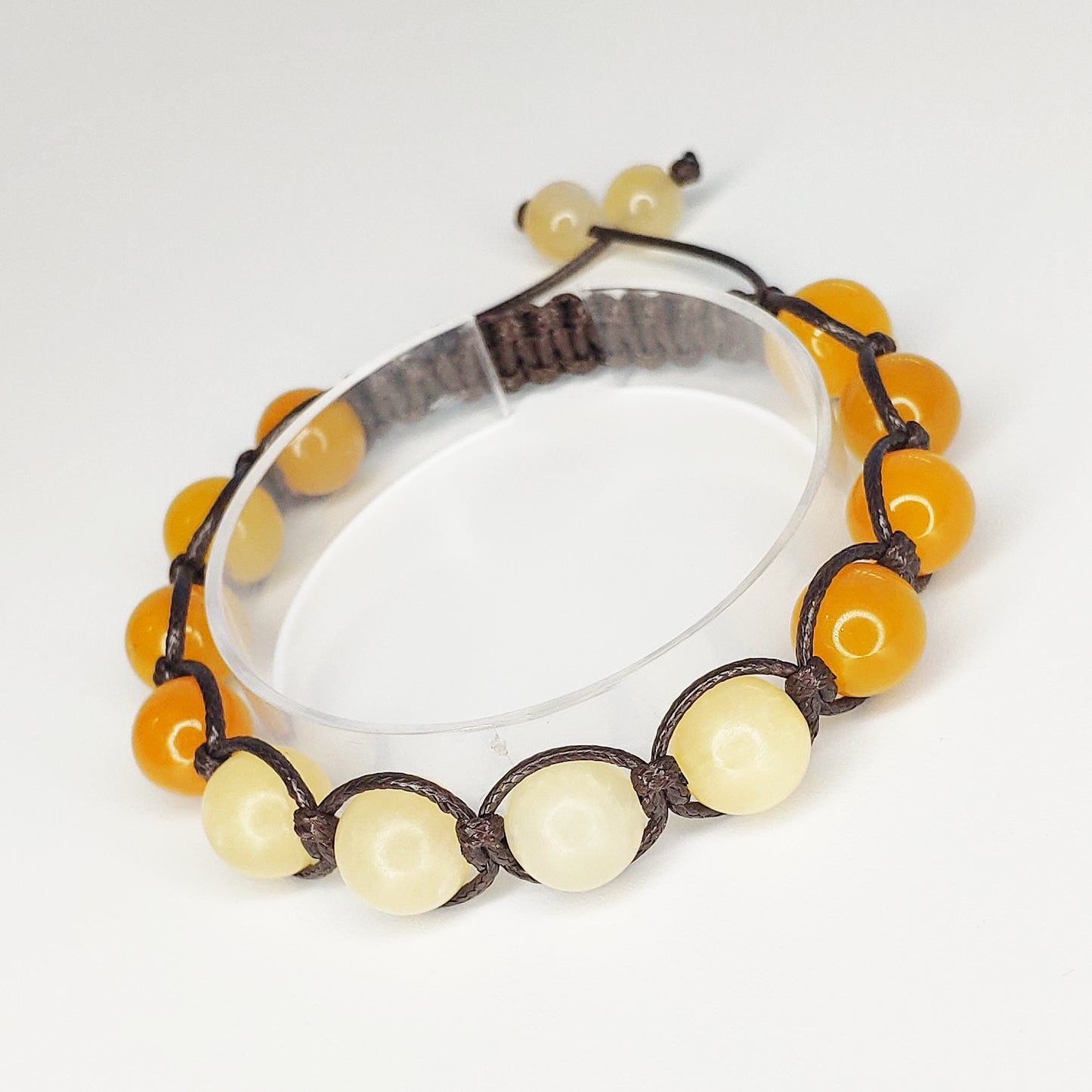 Jade Shamballa Bracelet - Yellow